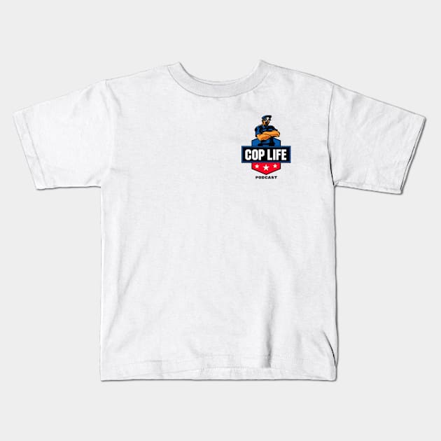 Podcast Logo Kids T-Shirt by CopLife